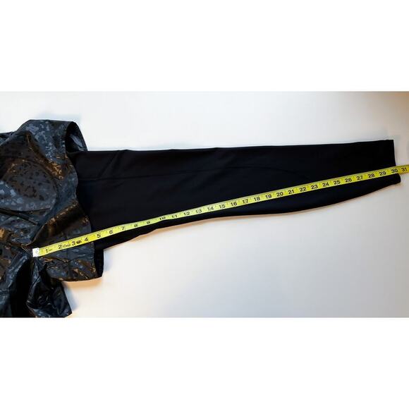 NWT Athleta Rainier 2 in 1 High Waist Tight Black Cheetah Print Small Tall - Picture 14 of 16